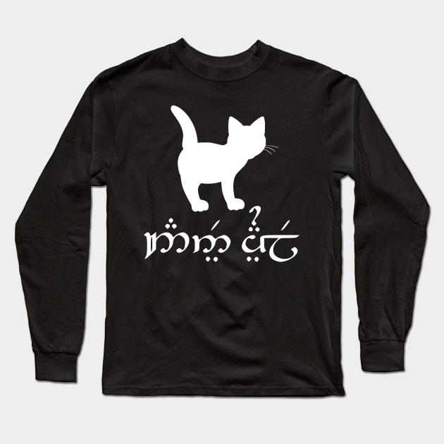 I'm A Cat (Quenya) Long Sleeve T-Shirt by dikleyt